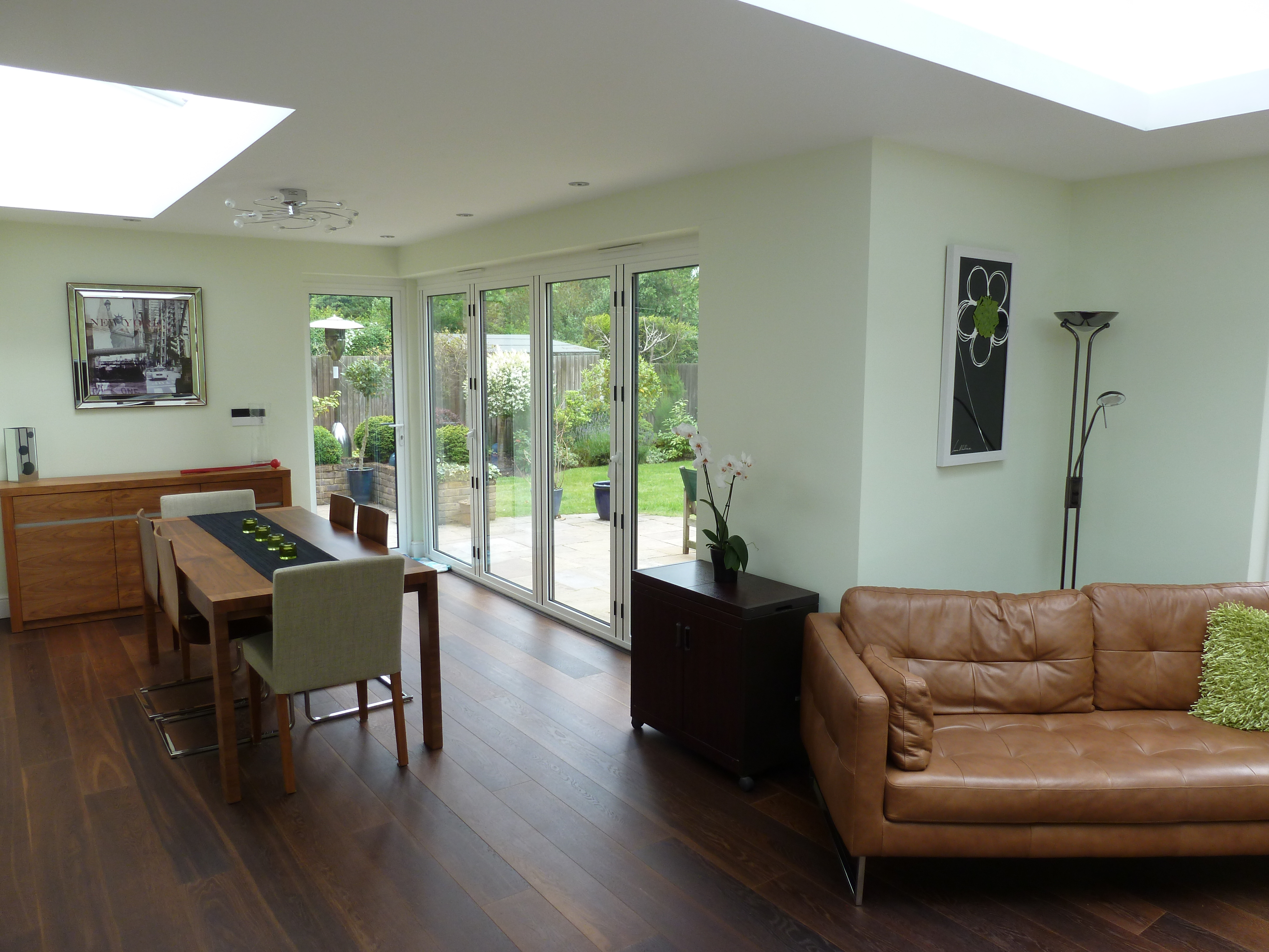 The Guide - bi-fold doors as seen through the dining room