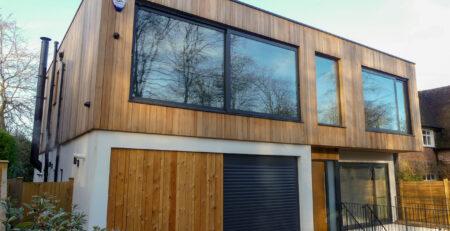detached house with double storey extension